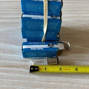 50W Halogen T4 Double Contact Bayonet Base 130V light bulb set of 11